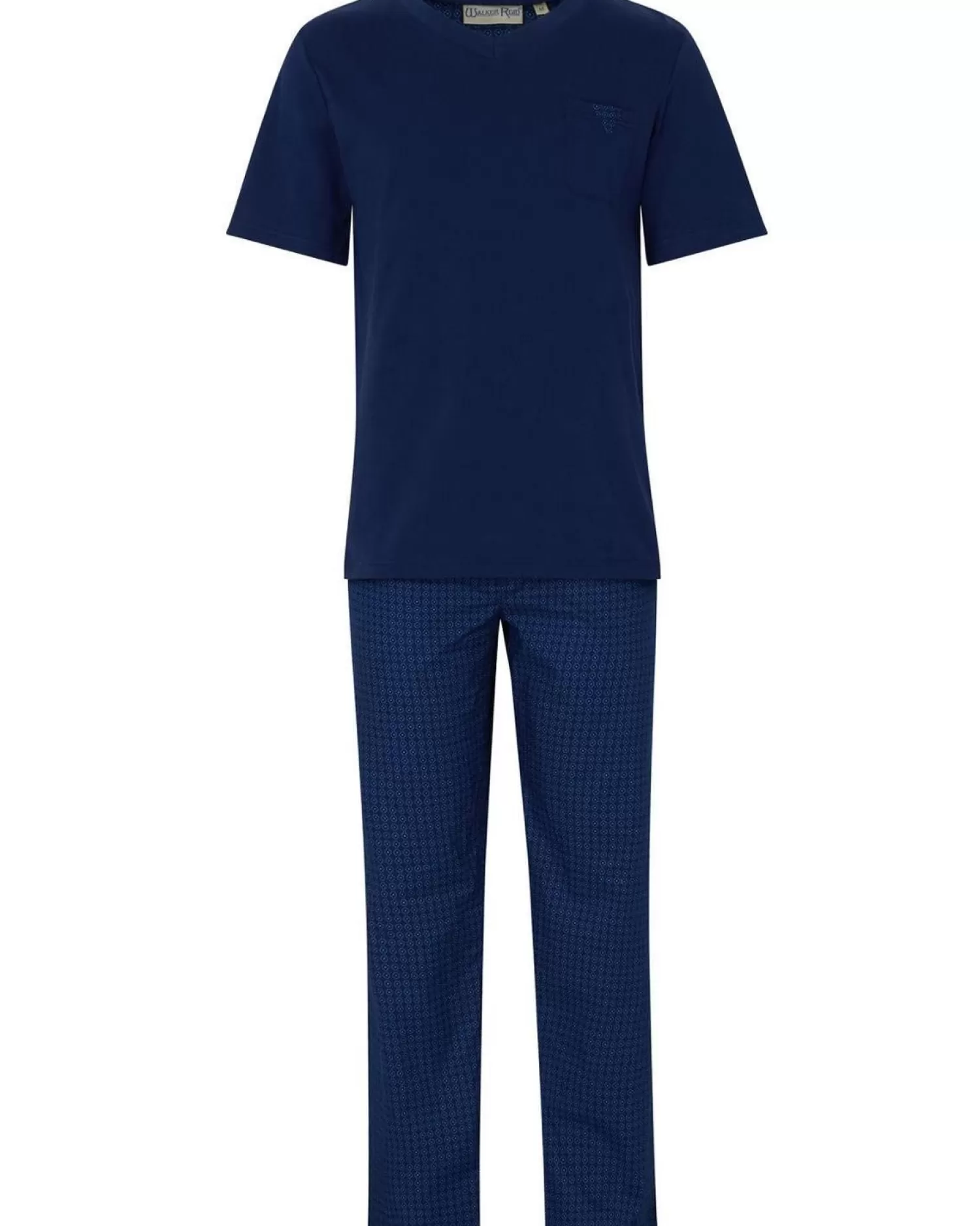 Men Walker Reid Jersey Cotton Pyjamas - Navy