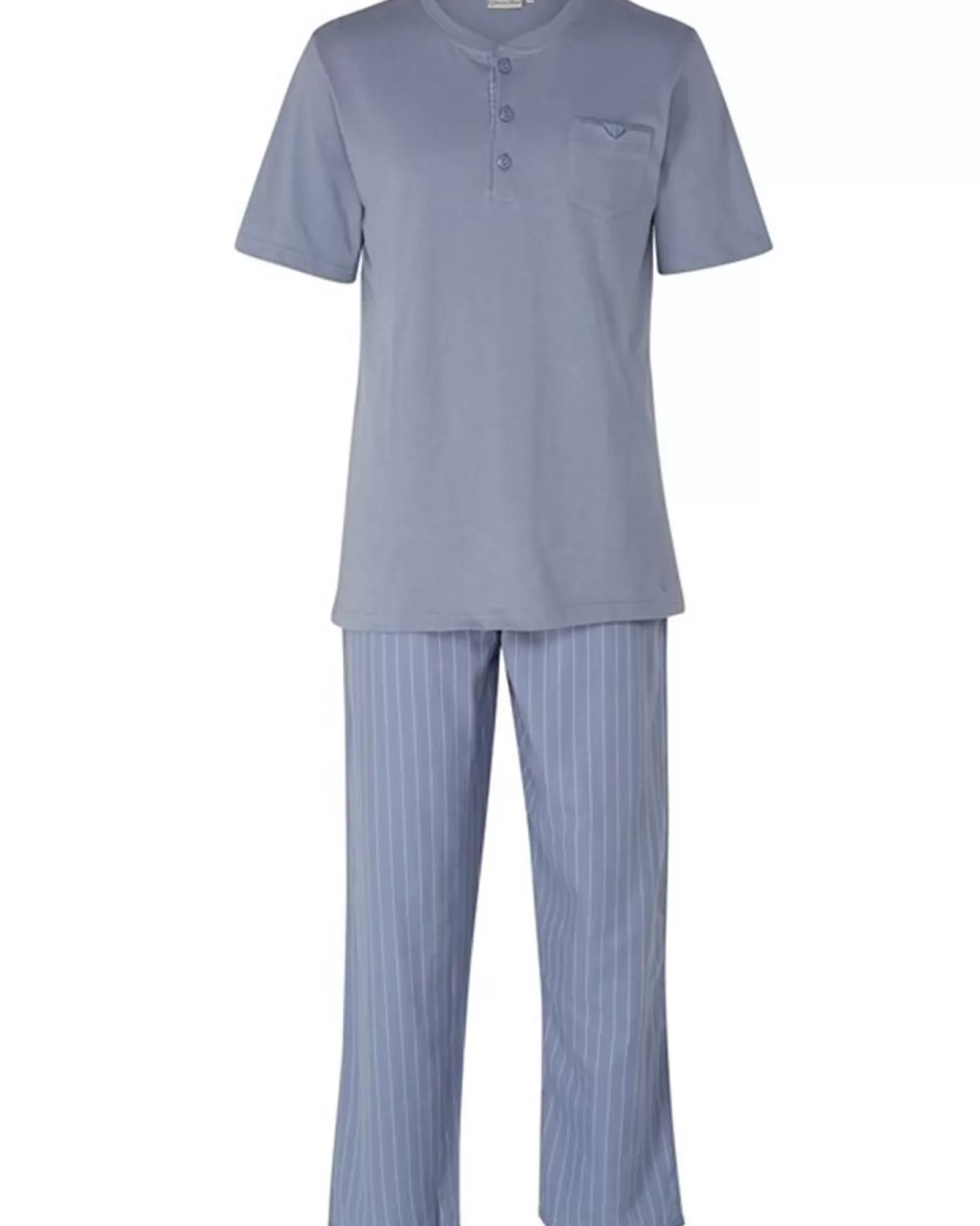 Men Walker Reid Jersey Cotton Short Sleeve Pyjamas - Grey