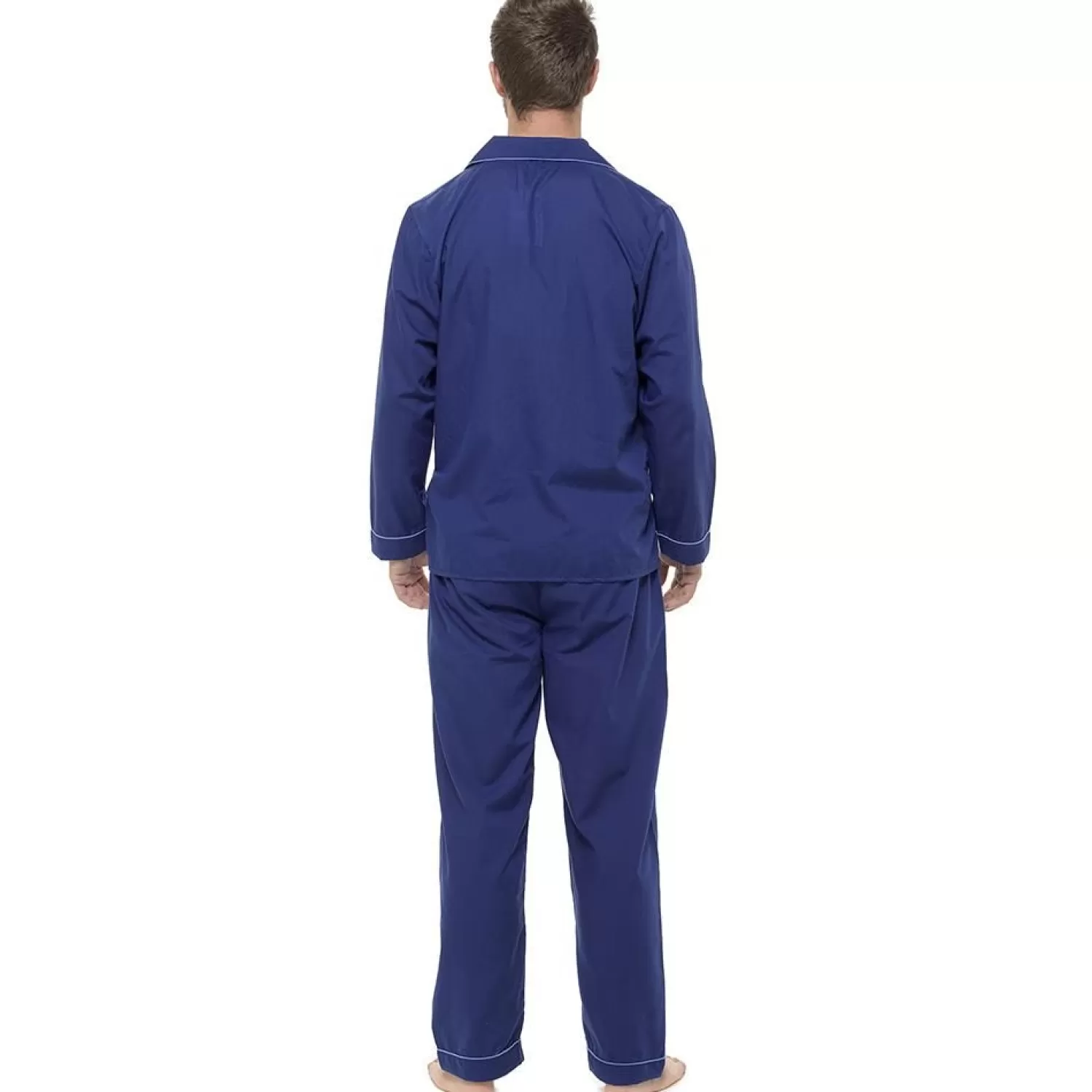 Men Walter Grange Tailored Button Pyjamas - Navy