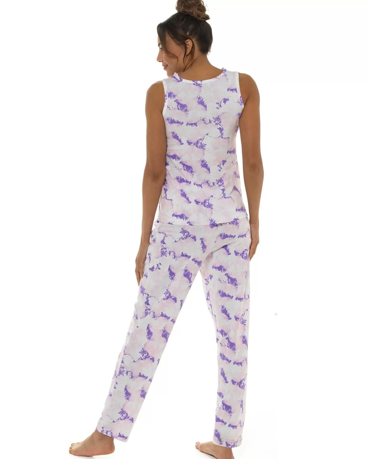 Wolf & Harte Pyjamas | Wolf & Harte Lilac Tie Dye Long Pyjamas