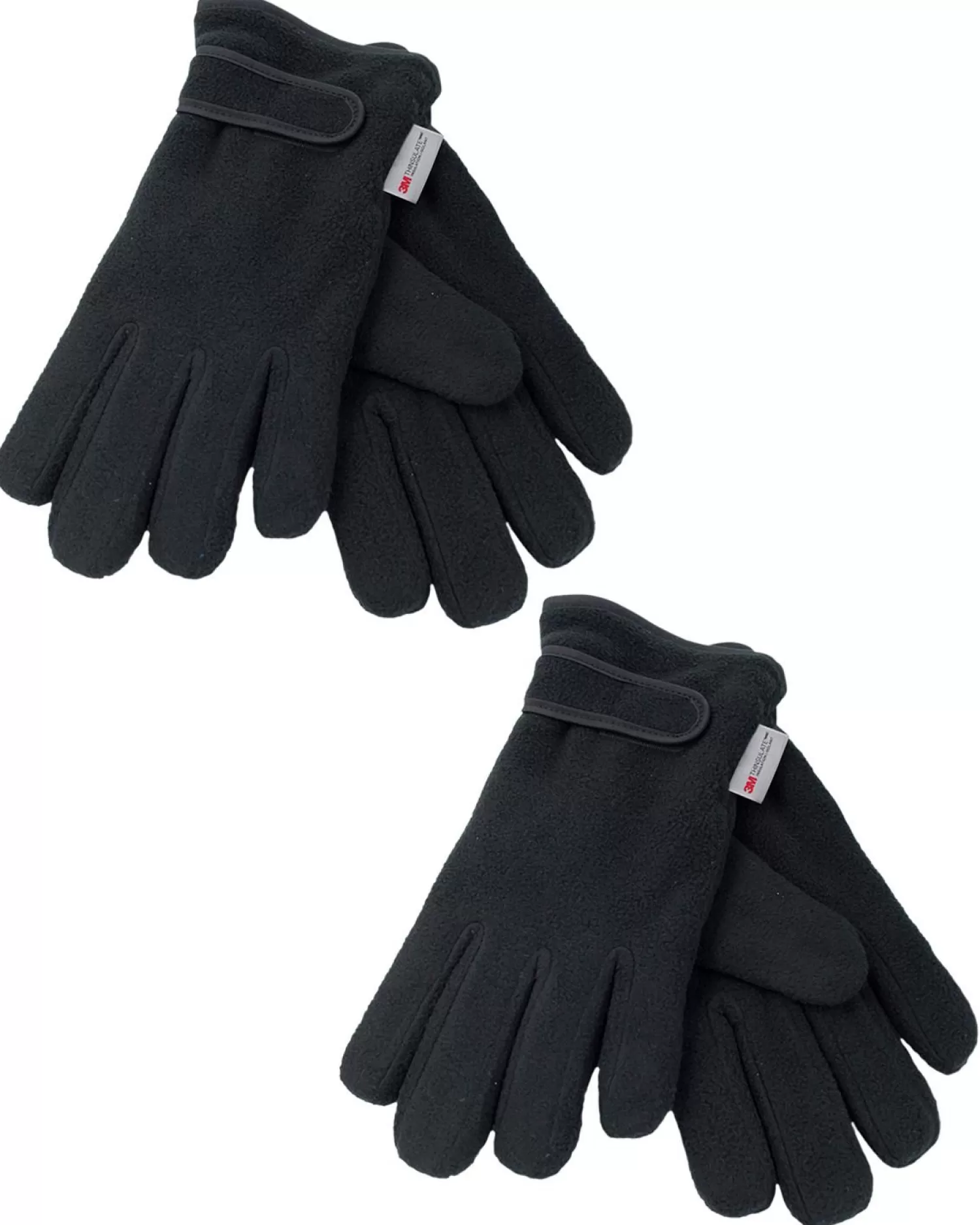 * Gloves | Womens 2 Pack Black Fleece Thinsulate Gloves