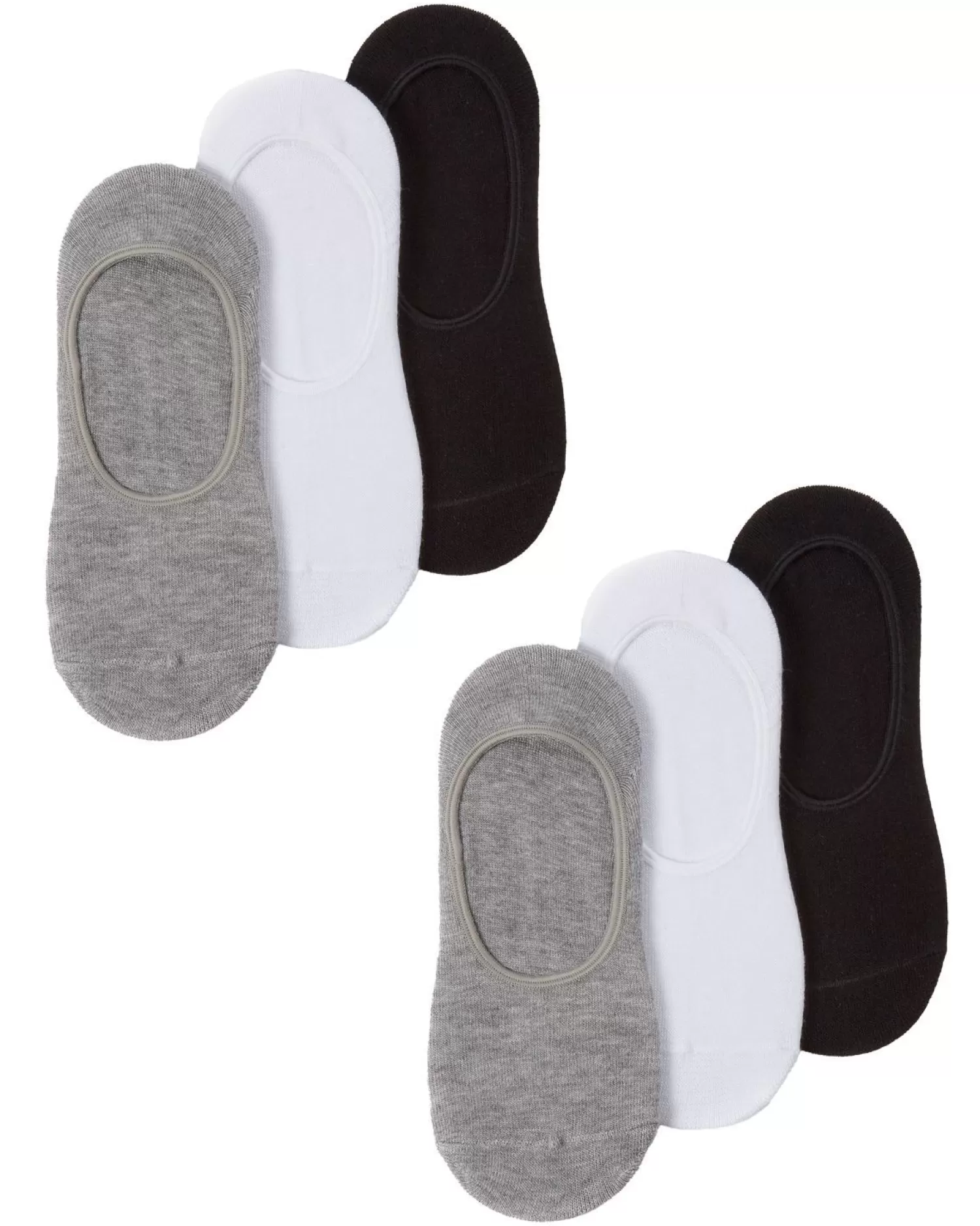 PandaStick Socks | Womens 6 Pack Bamboo Invisible Trainer Socks - Gwb