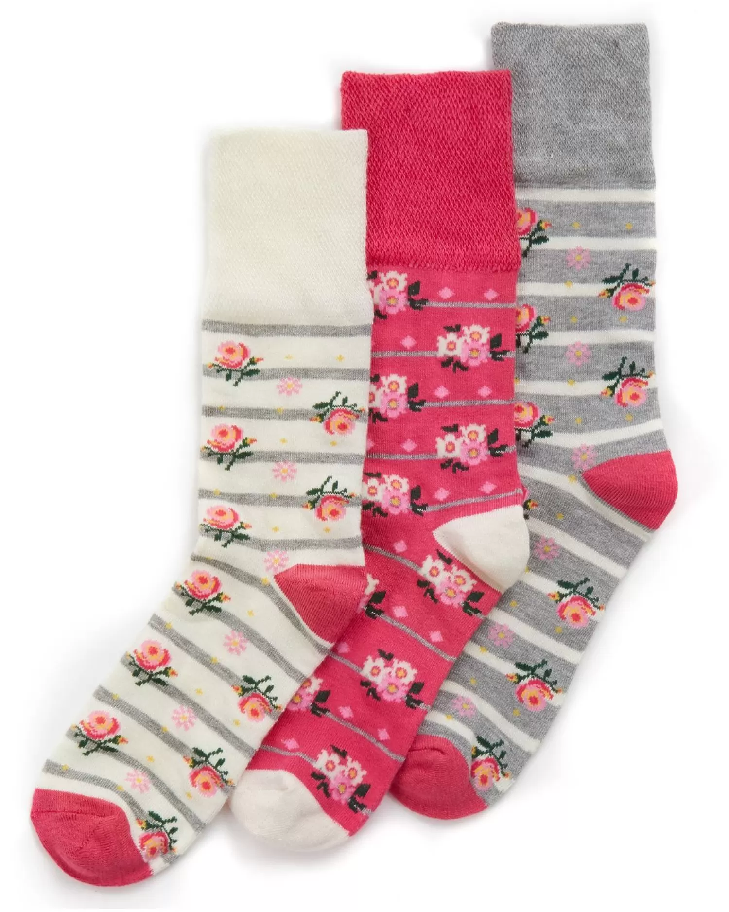 PandaStick Socks | Womens 6 Pack Comfort Fit Bamboo Socks - Floral