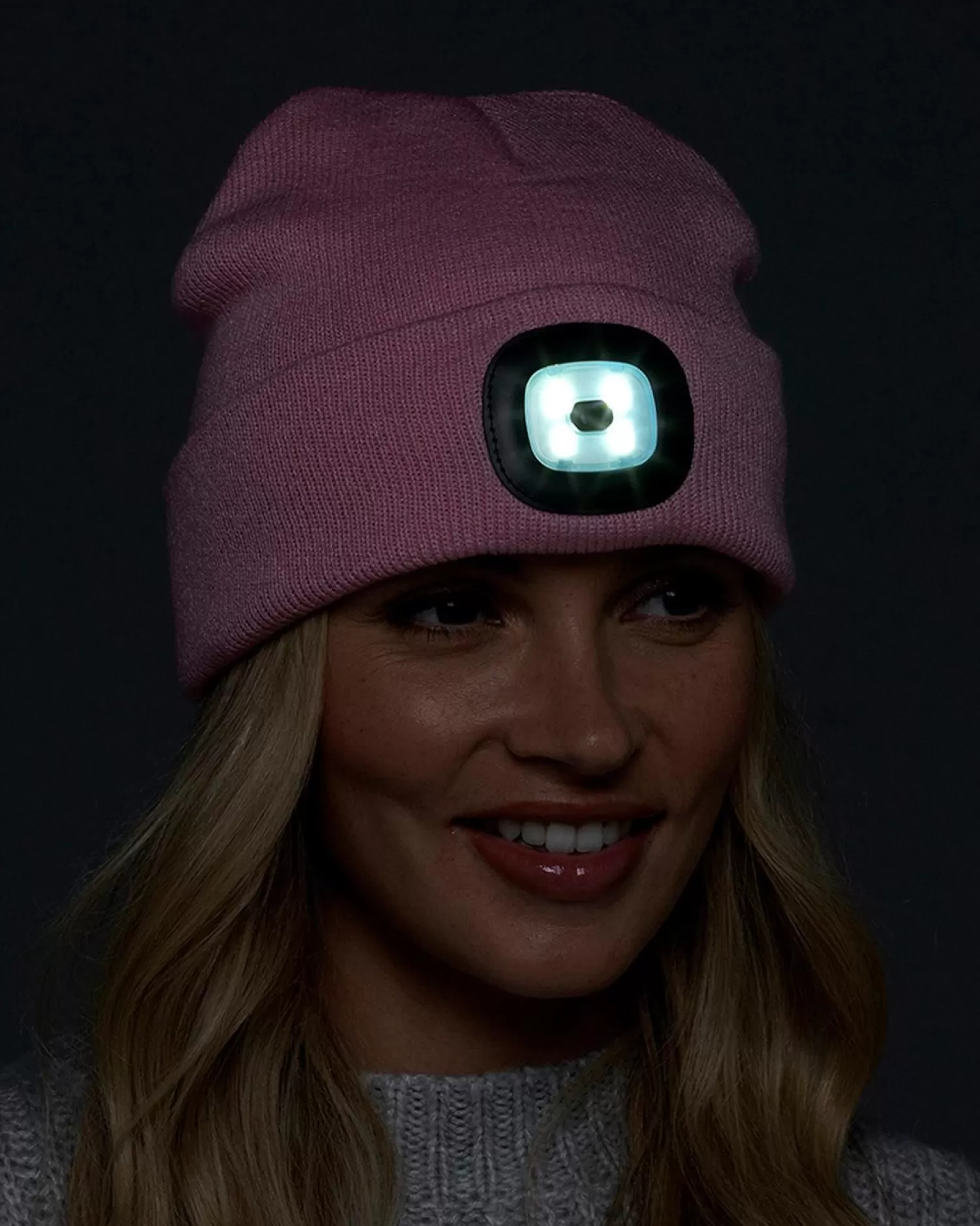 Storm Ridge Hats | Womens Led Light Beanie Hat - Pink