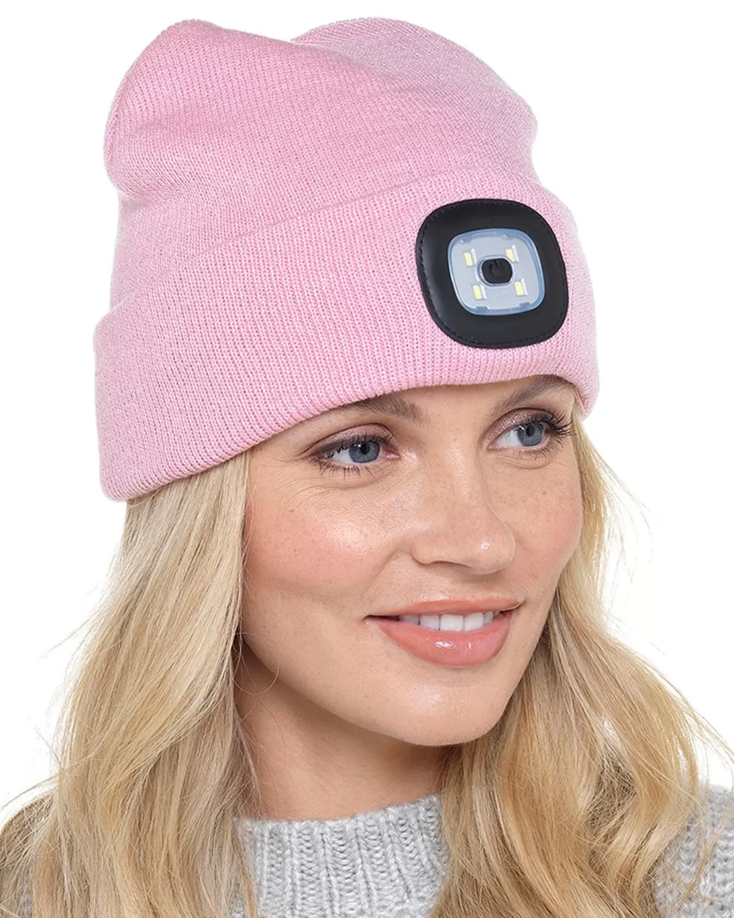 Storm Ridge Hats | Womens Led Light Beanie Hat - Pink